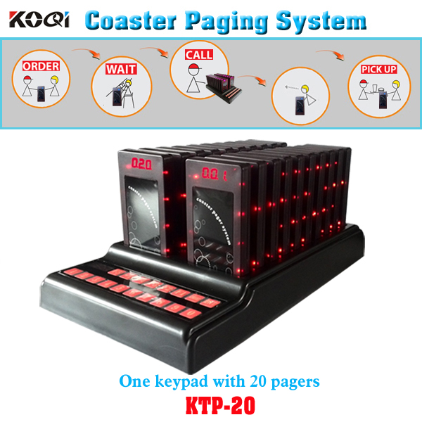 Coaster Pager System K-TP20 with 20 pagers