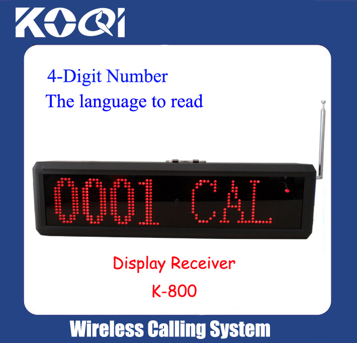 Wireless Calling System Display Receiver K-800