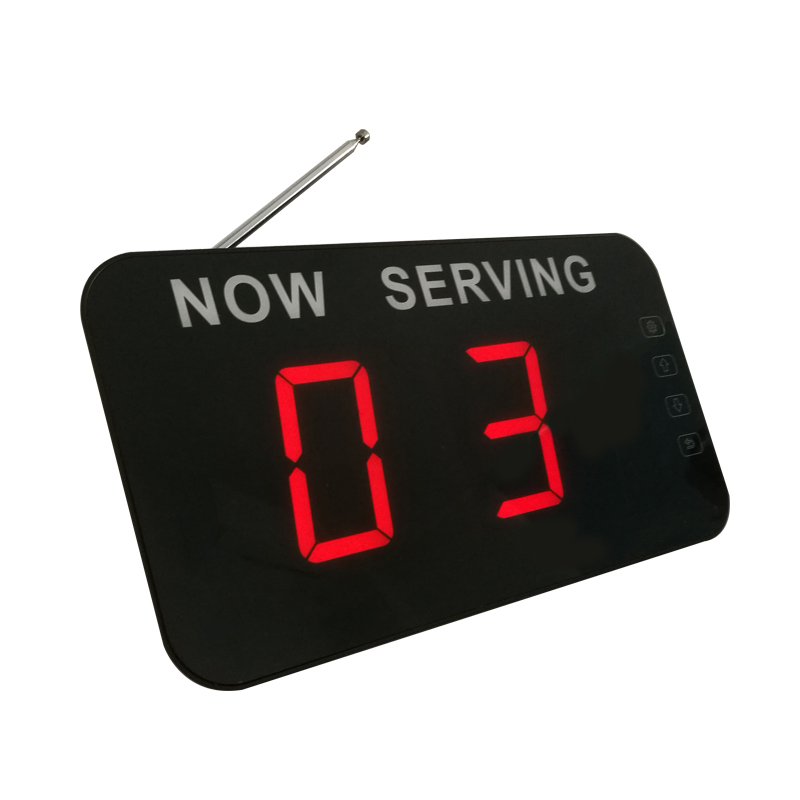 Queue number system display