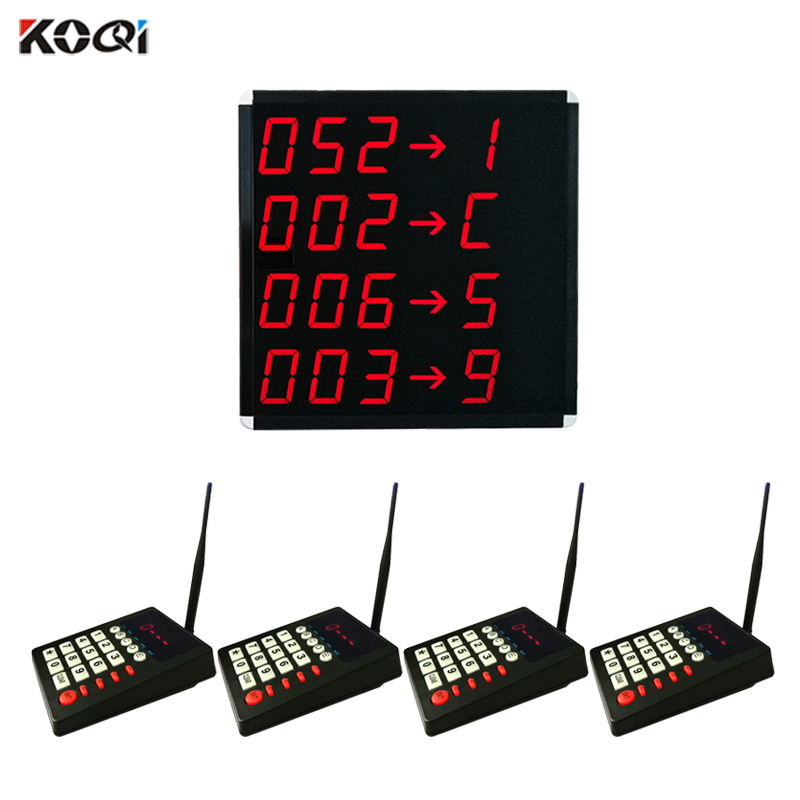 Number wait system display