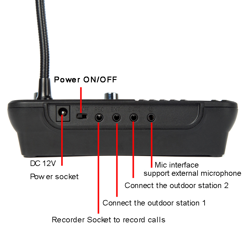 KOQICALL Window Intercom System Talk Through Glass