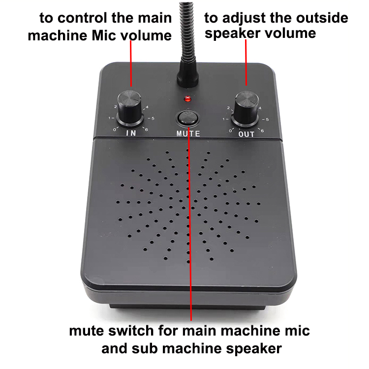 Window Intercom Device For Counter Service,Two-Way