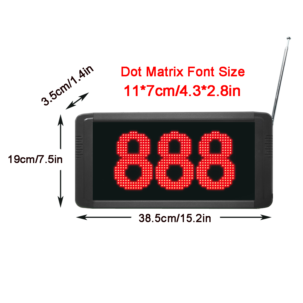 Queue Number Dot matrix Display