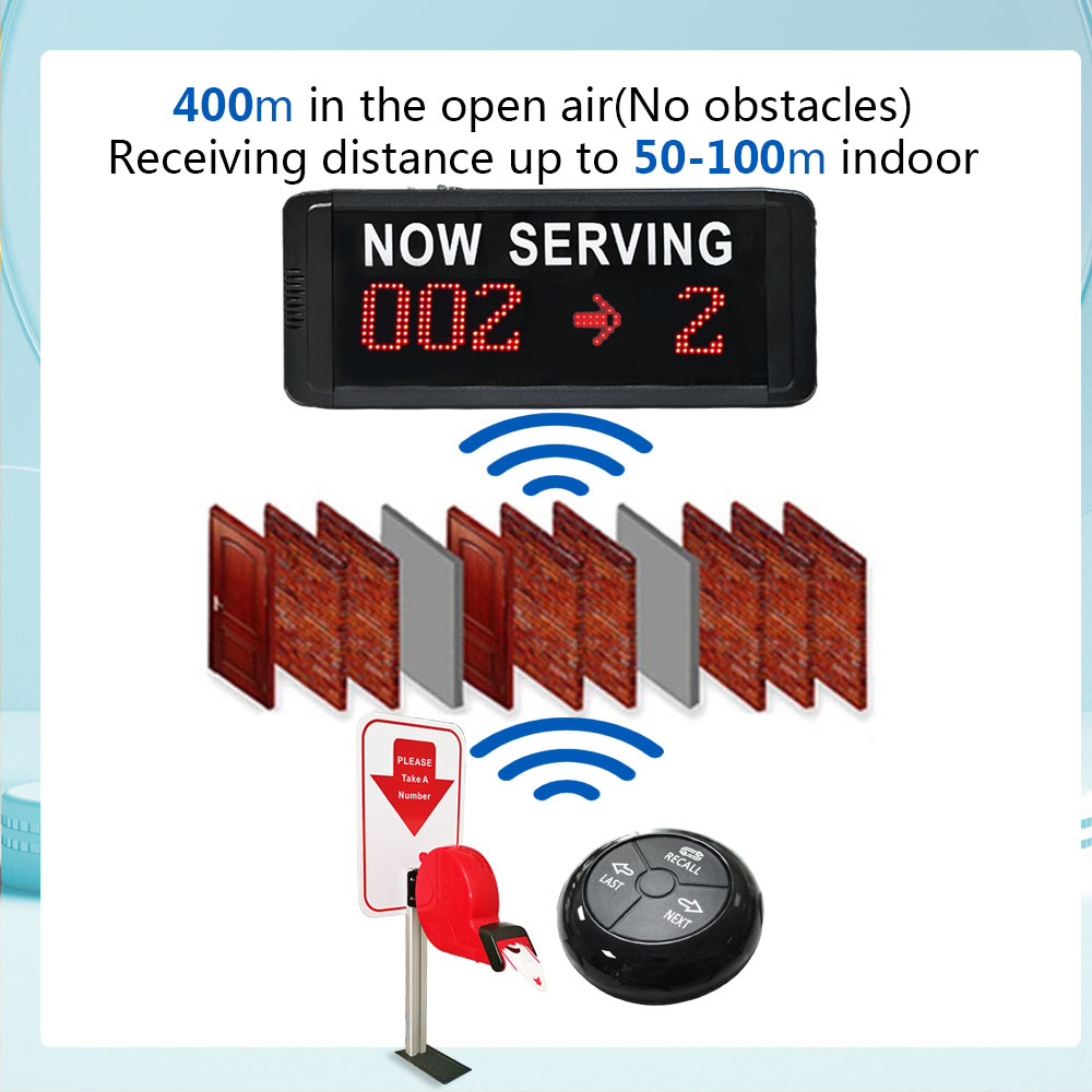 K-C100 3-Digit+K-O3+K-TS Wireless Take a Number Sy