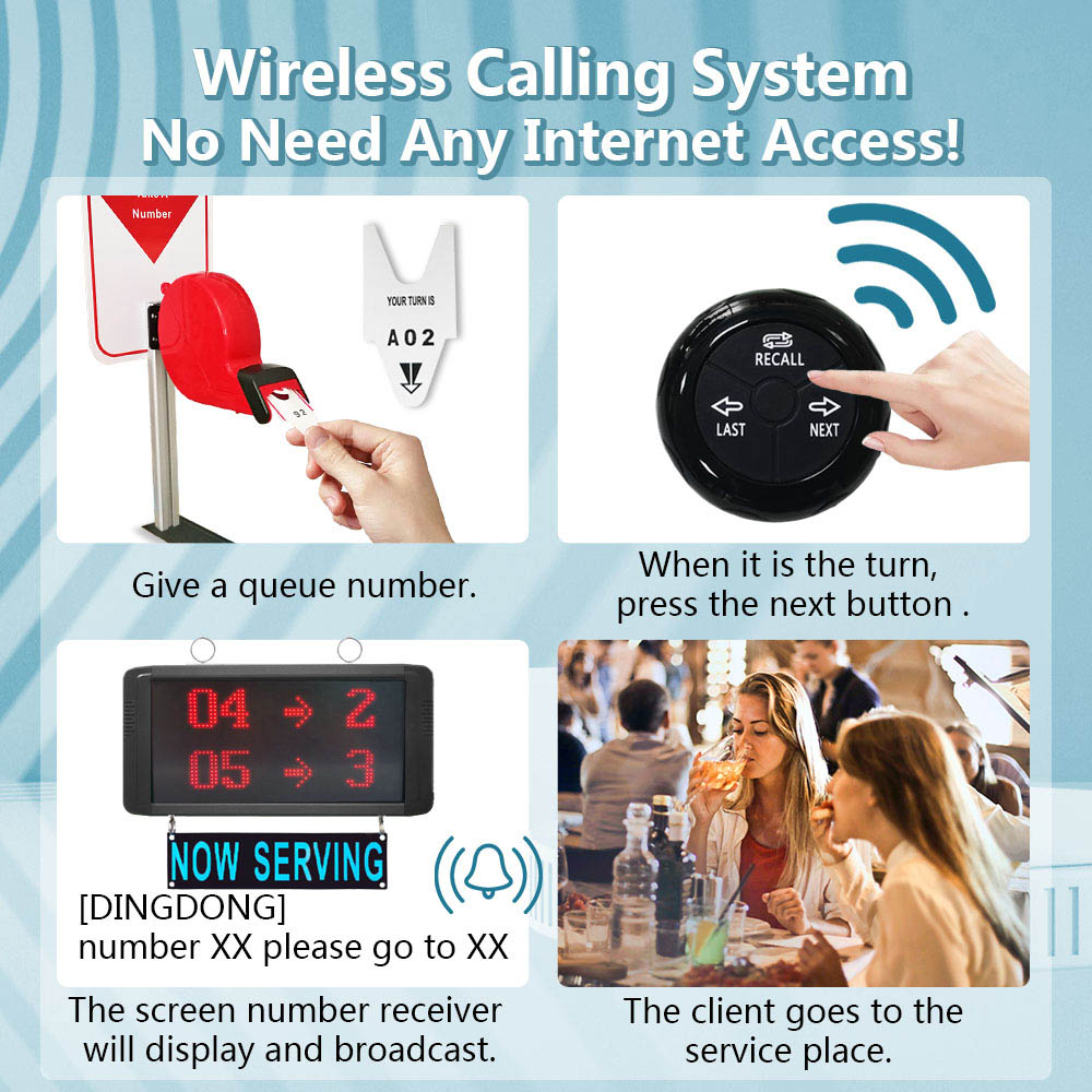 K-C200 K-O3 K-TS Queue Ticketing Call System