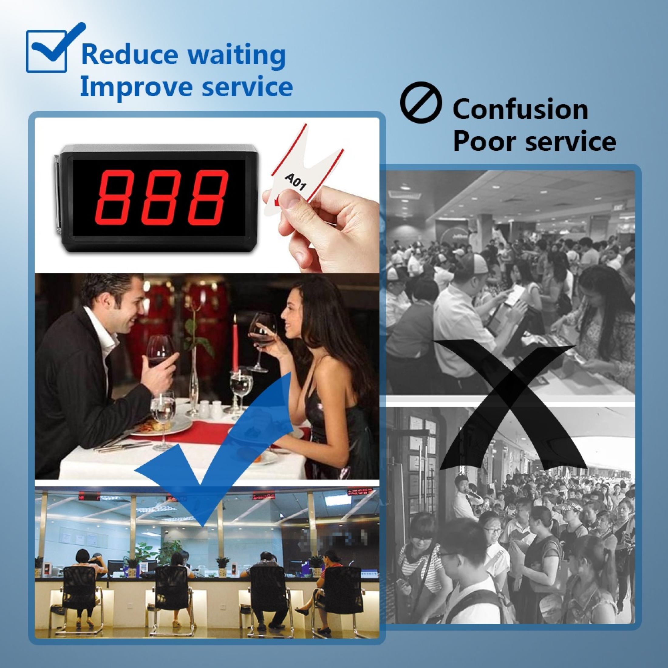 K-302 K-999B Customer Queuing System