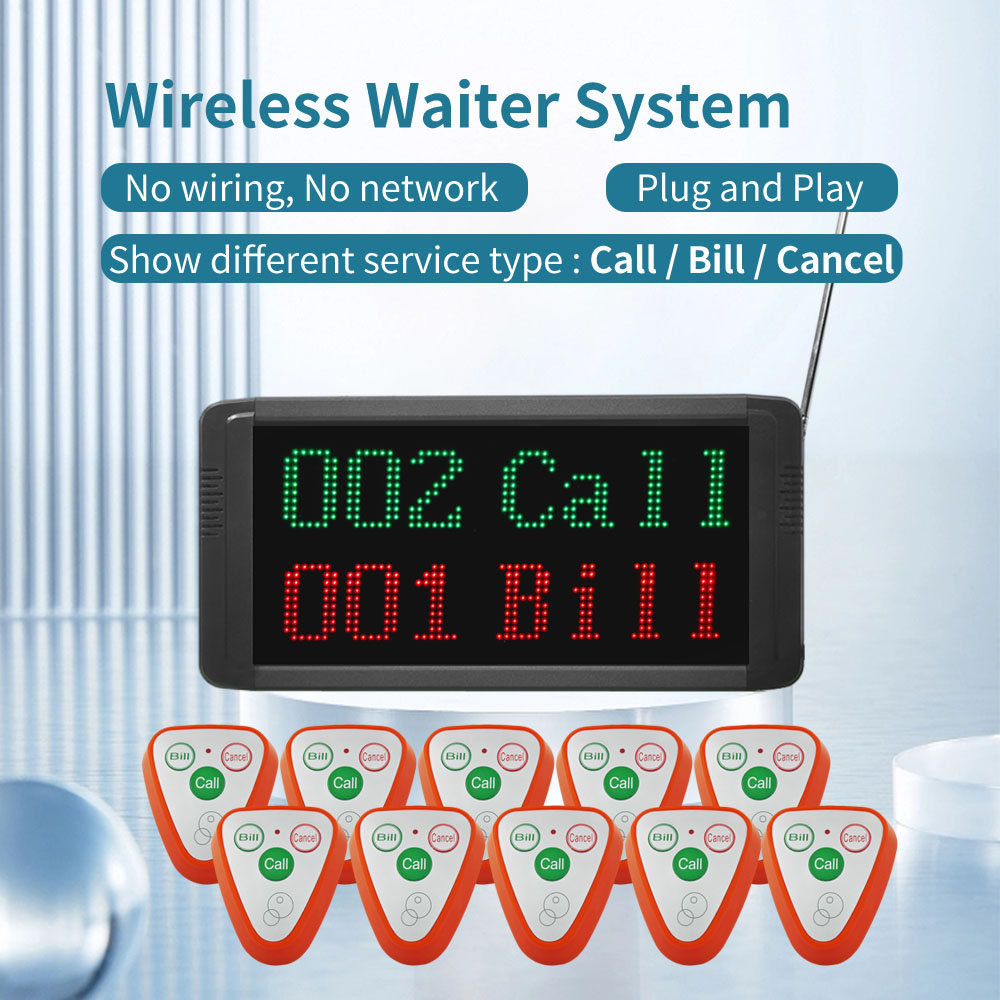 K-800B K-S3 1+15 Restaurant Waiter Buzzer System