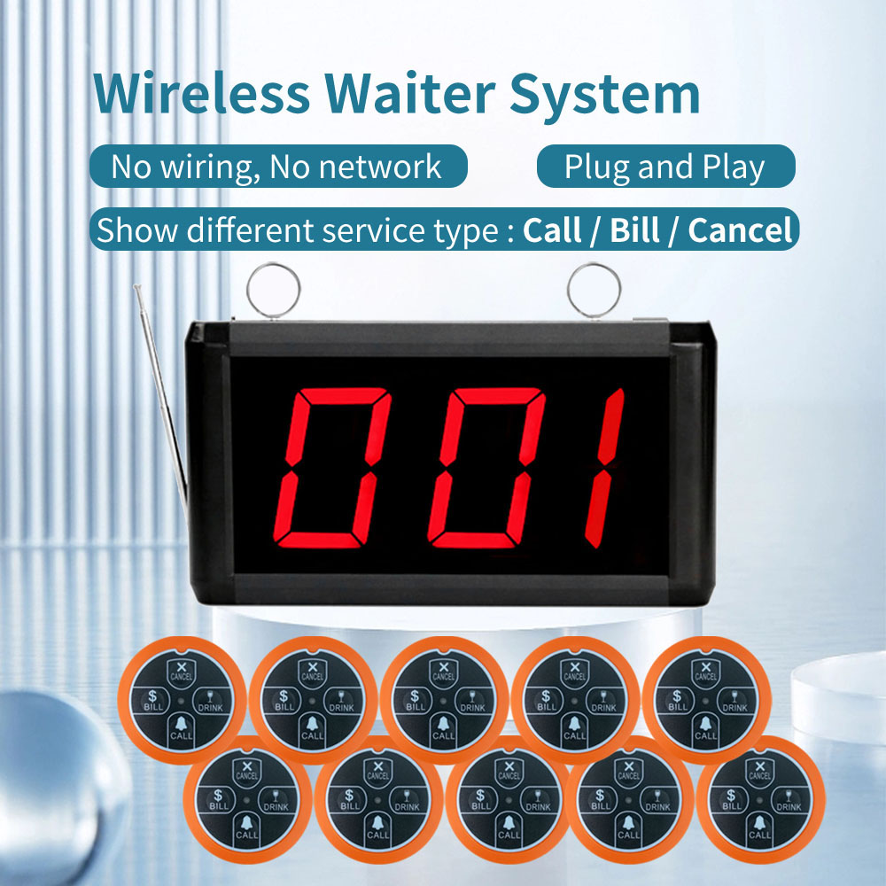 K-302+K-E4 Restaurant Waiter Call System 