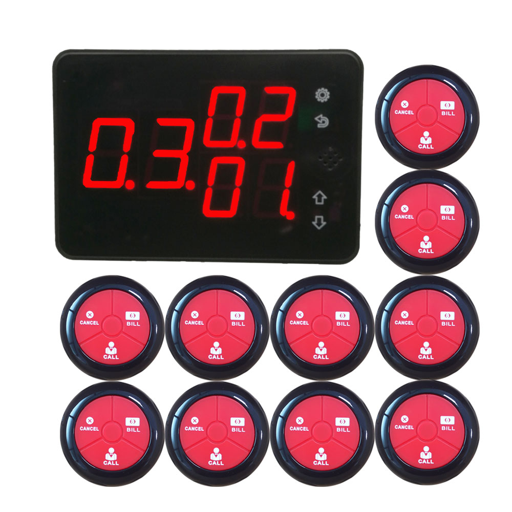 K-1000C K-Y3 1+10 Restaurant Buzzer System