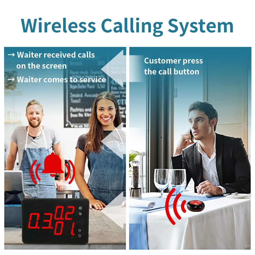 K-1000C K-Y3 1+10 Restaurant Buzzer System