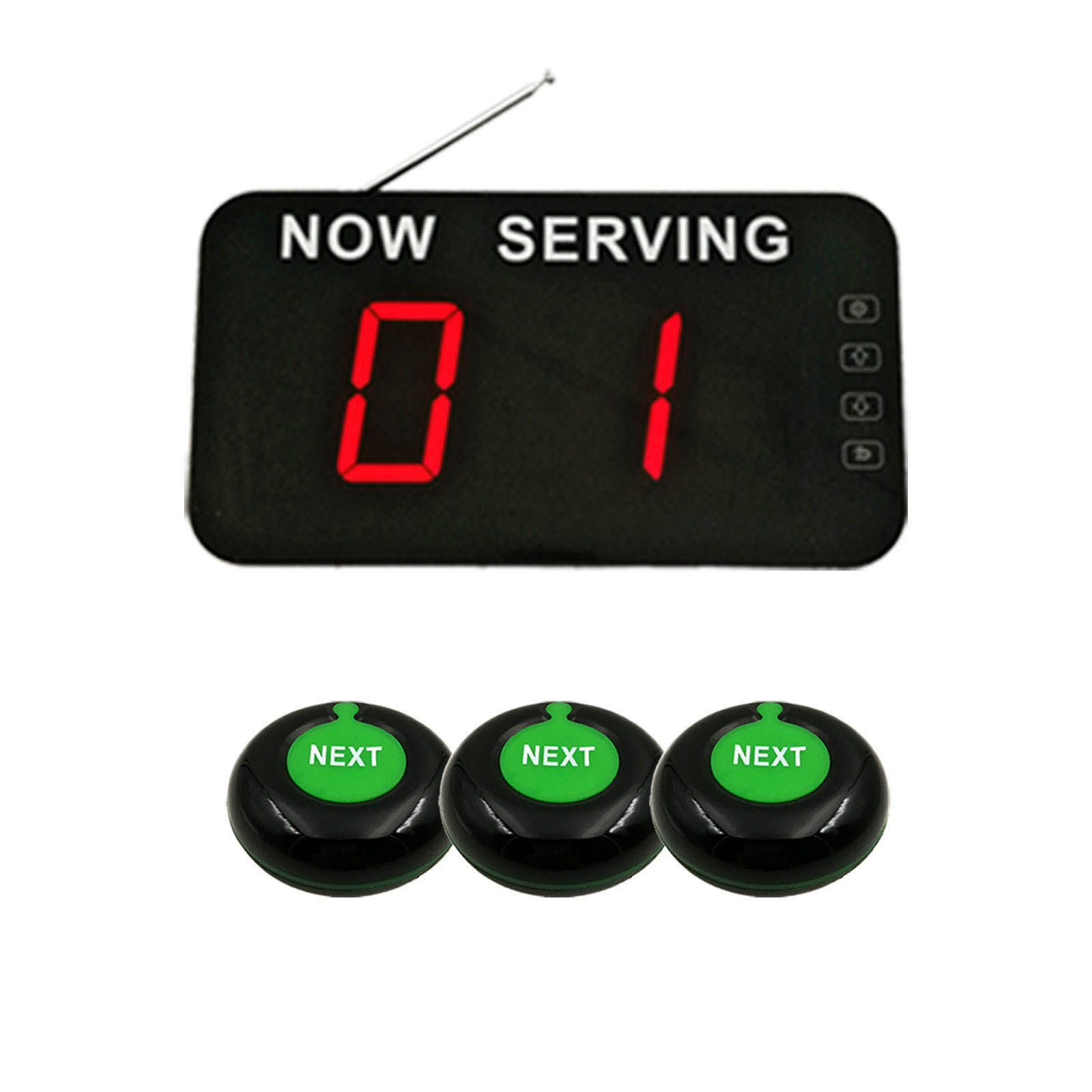 K-Q12 K-01-N 1+3 Led Number Call System 