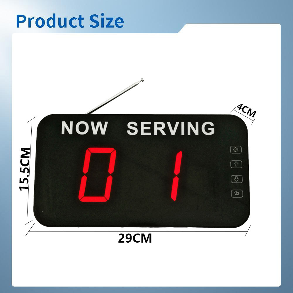 K-Q12 K-01-N 1+3 Led Number Call System 