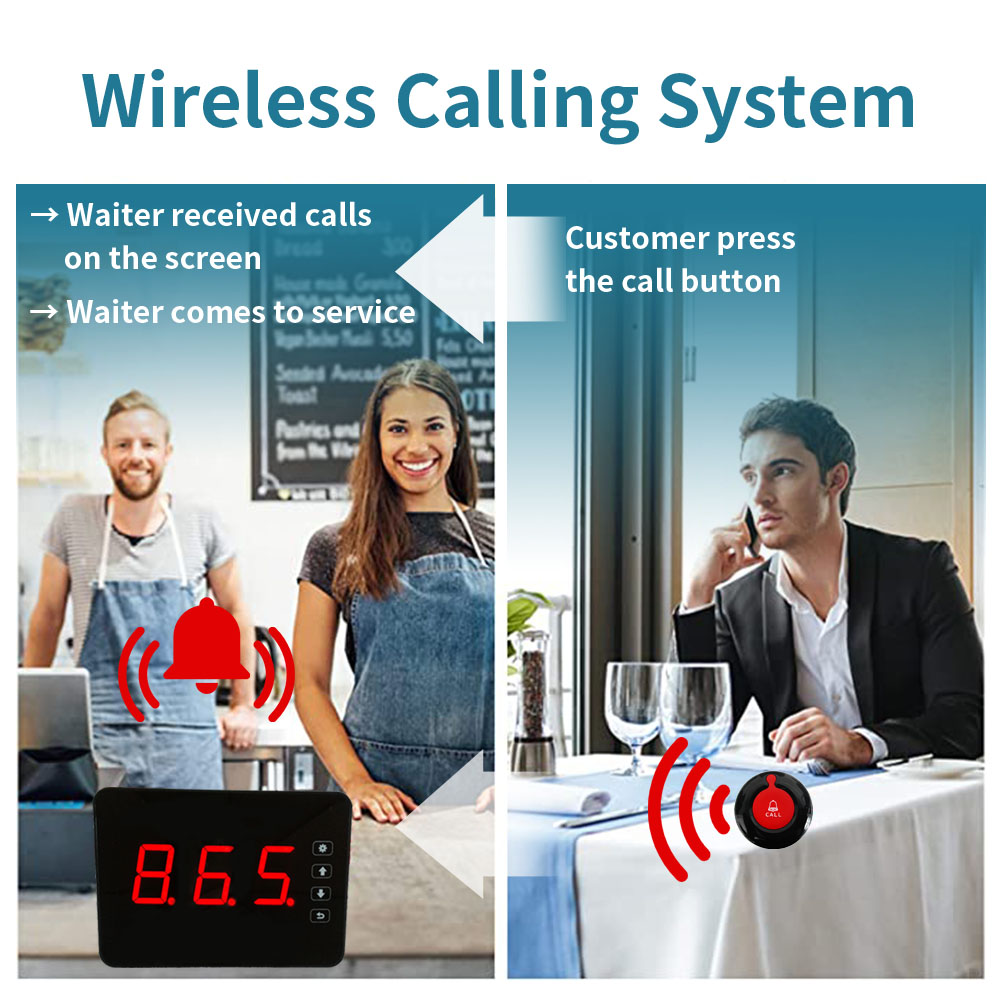 K-2000AT K-O1 wireless restaurant call system