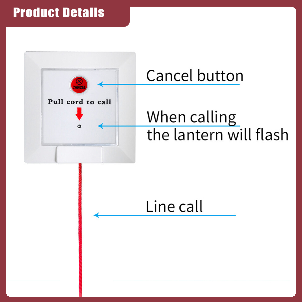 K-2000C K-W1-P hospital nurse call bell system