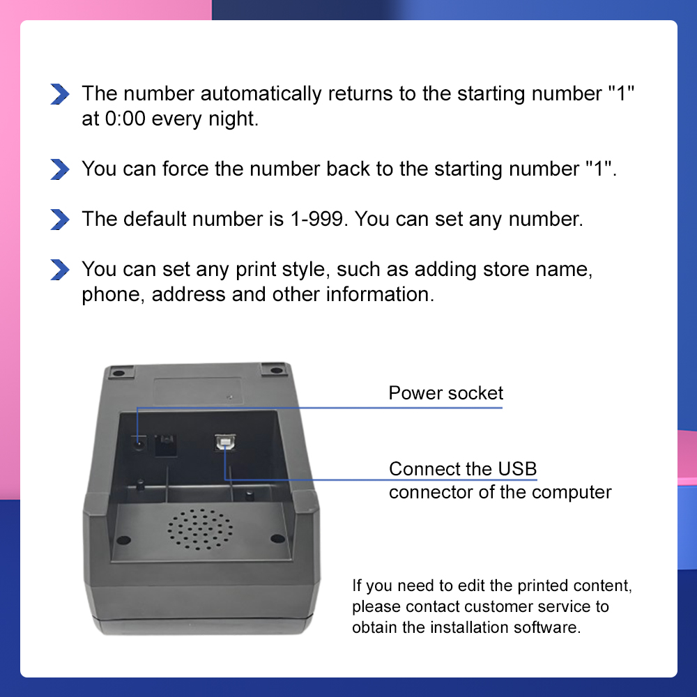 KTP4 58mm Receipt Ticket Thermal Printer